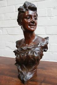 Nice bronze statue signed by Van Der Straeten Paris 19th century 