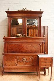 3 Pc.Mahogany and bronze Louis XVI bedroom set 19th century