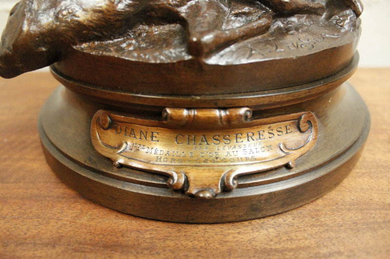 Bronze statue signed by LEVASSEUR 