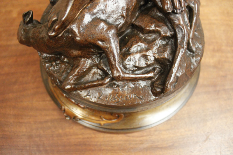 Bronze statue signed by LEVASSEUR 