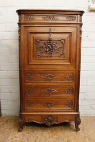 Walnut Louis XV Secretary desk 19th century