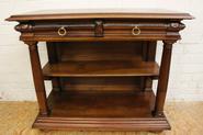 Good quality walnut Henri II server 19th century