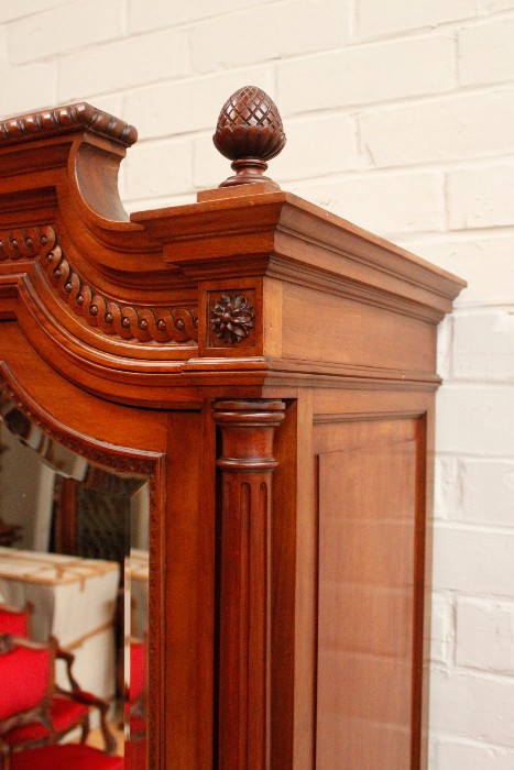 19th Century French Louis Philippe Mahogany Armoire