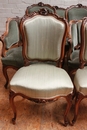Louis XV style Sofa set in Walnut, France 19th century