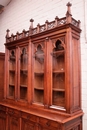 Gothic style Bookcase in Walnut, France 19th century