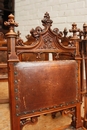 Gothic style Chairs & table in Walnut, France 19th century