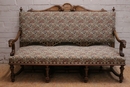 Henri II style Sofa set in Walnut, France 19th century