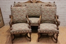 Henri II style Sofa set in Walnut, France 19th century