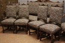 Henri II style Sofa set in Walnut, France 19th century