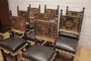 Renaissance style Chairs in Walnut, France 19th century