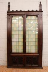 oak gothic door 19th century