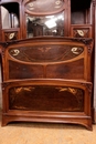 Art Nouveau style Bedroom in mahogany and inlay, France 1900