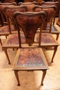 Art Nouveau style Dinning set in Walnut, France 1900