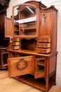 Art Nouveau style Dinning set in Walnut, France 1900