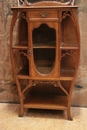 Art Nouveau style Display cabinet in Oak, France 1900