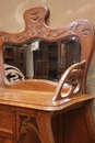 Art Nouveau style Display cabinet in Oak, France 1900