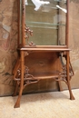 Art Nouveau style Display cabinet in Walnut, France 1900