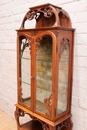 Art Nouveau style Display cabinet in Walnut, France 1900