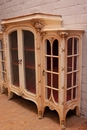 Art Nouveau style Display cabinet in paint wood, France 1900
