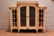 Art Nouveau paint display cabinet