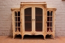 Art Nouveau style Display cabinet in paint wood, France 1900