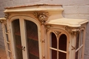 Art Nouveau style Display cabinet in paint wood, France 1900