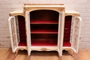 Art Nouveau style Display cabinet in paint wood, France 1900