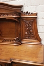 Art Nouveau style Cabinet and server  in Walnut, France 1900