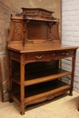 Art Nouveau style Cabinet and server  in Walnut, France 1900