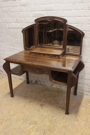 Art Nouveau Vanity in walnut