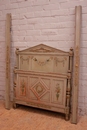 style Bed + nightstand in paint wood, France 19th century
