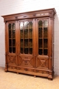 Renaissance style Bookcase in Walnut, France 19th century
