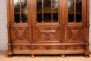 Renaissance style Bookcase in Walnut, France 19th century
