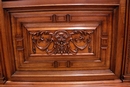 Renaissance style Bookcase in Walnut, France 19th century