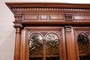 Renaissance style Bookcase in Walnut, France 19th century