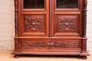 Renaissance style Bookcase in Walnut, France 19th century