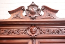 Renaissance style Bookcase in Walnut, France 19th century