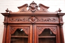 Renaissance style Bookcase in Walnut, France 19th century