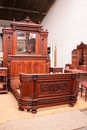 Renaissance style Bedroom in Walnut, France 19th century