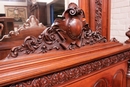 Renaissance style Bedroom in Walnut, France 19th century