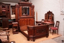 Renaissance style Bedroom in Walnut, France 19th century