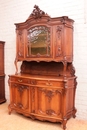 Louis XV style Cabinet and server in Walnut, France 19th century