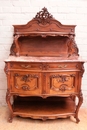 Louis XV style Cabinet and server in Walnut, France 19th century