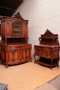 Louis XV style Cabinet and server in Walnut, France 19th century