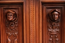 Renaissance style Cabinet in Walnut, France 19th century