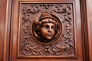 Renaissance style Cabinet in Walnut, France 19th century