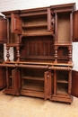 Renaissance style Cabinet in Walnut, France 19th century