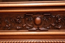 Renaissance style Display cabinet in Walnut, France 19th century