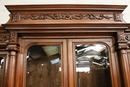 Henri II style Bookcase in Walnut, France 19th century