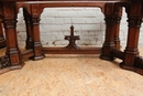 Gothic style Table in Oak, France 19th century